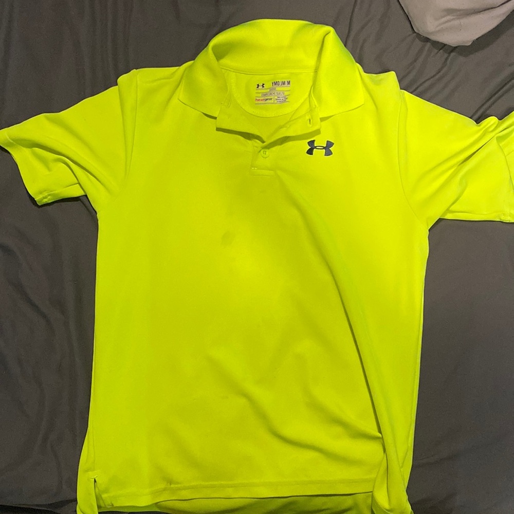 Neon Under armour golf tee